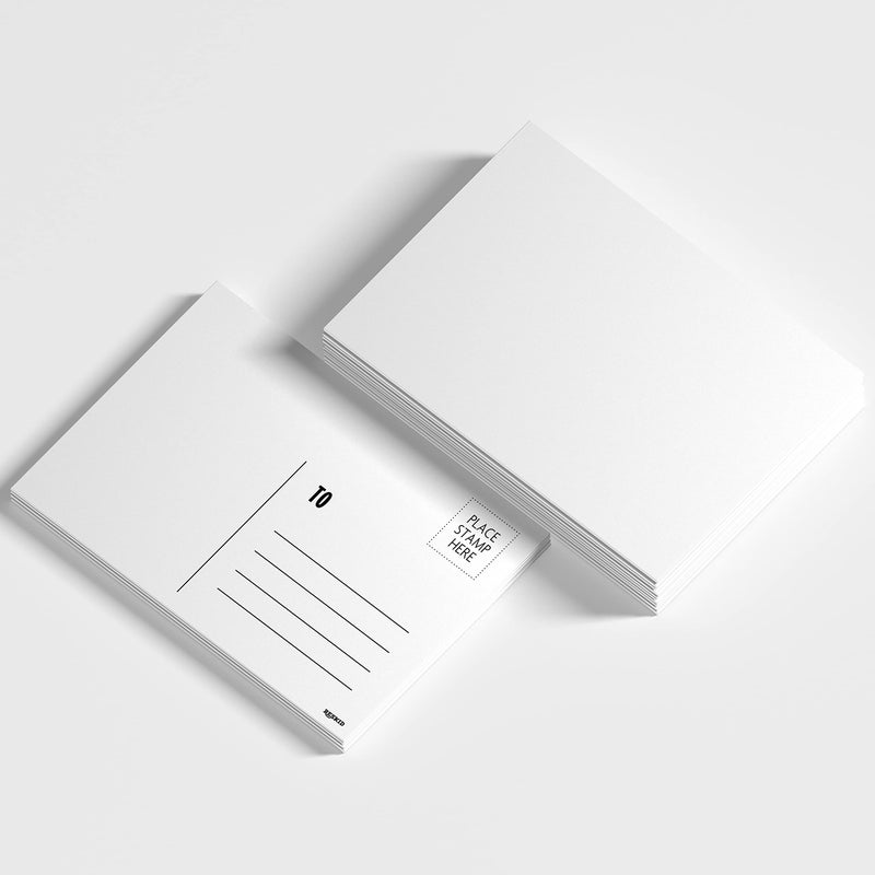 Reskid Blank Postcards for Mailing. 100 White 4x6 Blank Post Cards  Blank Mailable Postcards Set. 14pt Postcard Paper Cardstock  Bulk Post Card Pack. - Image 5